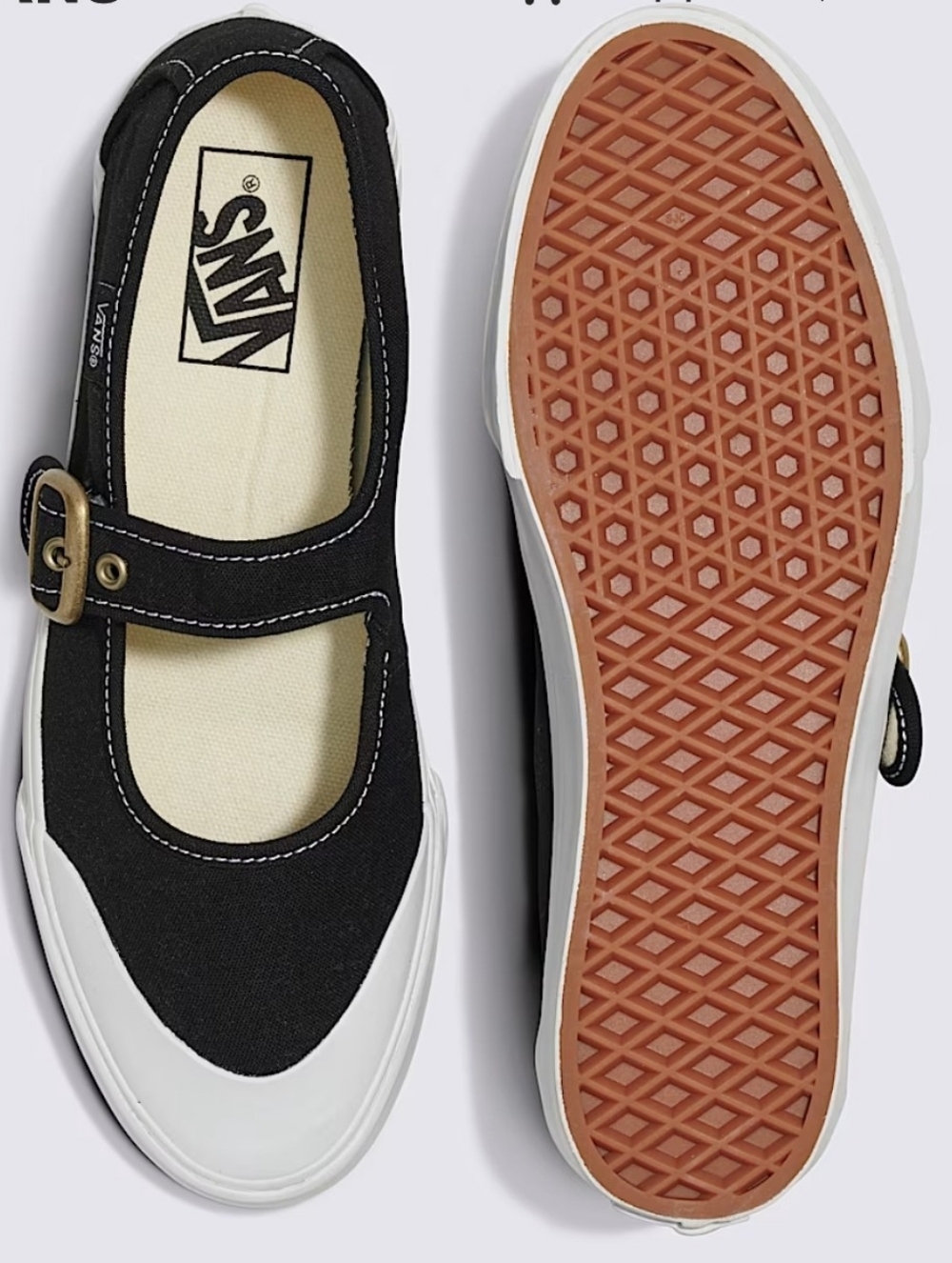 Vans Mary Jane Black Canvas Sneakers
